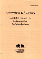 SUMER IS ICUMEN IN (score & parts)