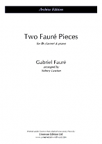 TWO FAURE PIECES