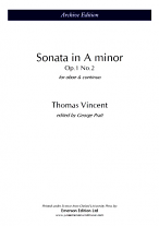 SONATA in A minor Op.1 No.2
