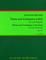 THEME AND VARIATIONS Op.18 score & parts