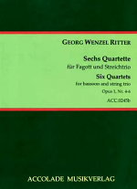 SIX QUARTETS Op.1, Nos.4-6 score & parts