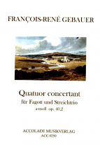 QUATUOR CONCERTANT (Quartet) in A minor Op.40 No.2 score & parts