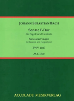 SONATA in F major BWV 1027