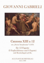 CANZONA XIII a 12 score & parts