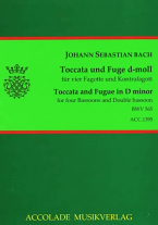 TOCCATA AND FUGUE in D minor BWV565 (score & parts)