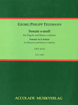 SONATA in E minor TWV41:e5