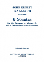 SIX SONATAS in score form with figured bass