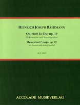 CLARINET QUINTET in Eb major Op.19 (score & parts)