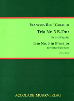 TRIO No.3 in Bb major (score & parts)