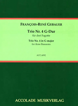 TRIO No.4 in G major (score & parts)