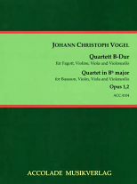 QUARTET in Bb major Op.1 No.2 score & parts