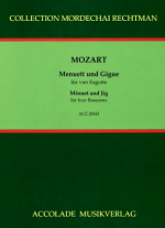 MENUETT & GIGUE KV576b & KV574 (score & parts)