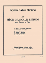 SIX PIECES MUSICALES D'ETUDE