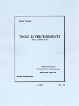 TROIS DIVERTISSEMENTS (score & parts)