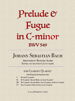 PRELUDE AND FUGUE in C minor BWV549 (score & parts)