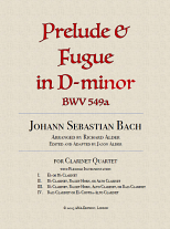 PRELUDE AND FUGUE in D minor BWV549a (score & parts)
