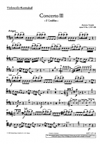 CONCERTO in D major Op.10 No.3 RV428 'Il Gardellino' - Cello/Bass