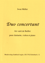 DUO CONCERTANT Air Varie de Baillot score & parts