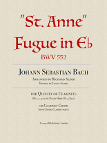 ST ANNE' FUGUE in Eb major, BWV552 (score & parts)