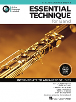 ESSENTIAL TECHNIQUE for Band -  Alto Clarinet Book 3 + Online Resources