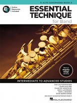 ESSENTIAL TECHNIQUE for Band -  Alto Sax Book 3 + Online Resources