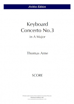 KEYBOARD CONCERTO No.3 in A major (score)