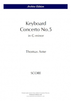 KEYBOARD CONCERTO No.5 in G minor (score)