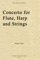 CONCERTO for Flute, Harp & Strings (score)