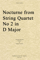 NOCTURNE from String Quartet No.2 in D Major (score & parts)