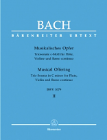 MUSICAL OFFERING BWV 1079 Volume 2: Trio Sonata in C minor