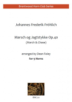 MARSCH OG JAGTSTYKKE Op.40 (score & parts)