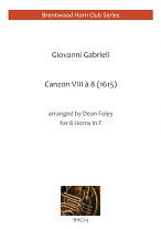 CANZON VIII a 8 (1615) (score & parts)