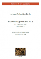 BRANDENBURG CONCERTO No.2 1st Movement (score & parts)