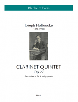 CLARINET QUINTET Op.27 (score & parts)