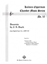 BOURREE from English Suite No.2 BWV807