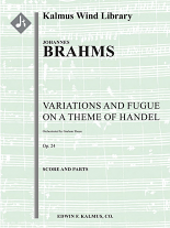 VARIATIONS & FUGUE on a Theme of Handel Op.24 (score & parts)