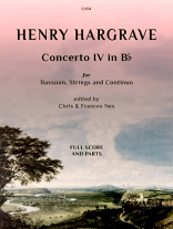 CONCERTO IV in B flat major (score & parts)