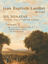 SIX SONATAS Op.5 Volume 2 Nos.4-6