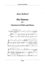 SIX DANCES for Clarinet and Piano