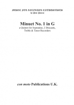MINUET No.1 in G