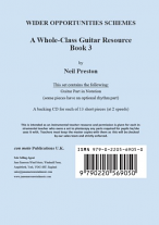 A WHOLE-CLASS GUITAR RESOURCE Book 3 (score & parts) + CD