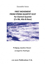 STRING QUARTET K157 First Movement