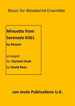 MINUETTO from Serenade K361 (score & parts)