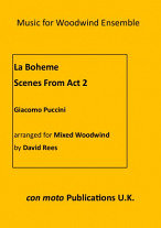 LA BOHEME Scenes from Act 2 (score & parts)