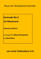 SERENADE No.2 1st Movement (score & parts)