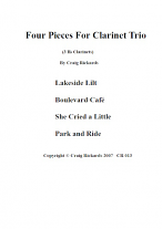 FOUR PIECES for Clarinet Trio (score & parts)