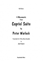 4 MOVEMENTS FROM CAPRIOL SUITE (score & parts)