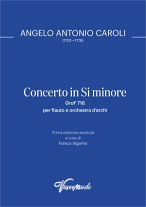 CONCERTO in B minor GroF 716 (score & parts)