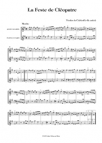 LA FESTE DE CLEOPATRE (playing scores)