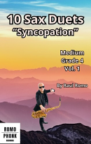 10 SAX DUETS Medium Grade 4 Volume 1 - Syncopation